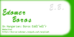 edomer boros business card